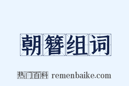 朝簪组词是什么意思的图片